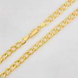 Cadena Cubana 10.7g / 22 in / 5.29mm Oro Amarillo 18K