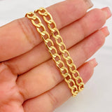 Cadena Cubana 10.7g / 22 in / 5.29mm Oro Amarillo 18K
