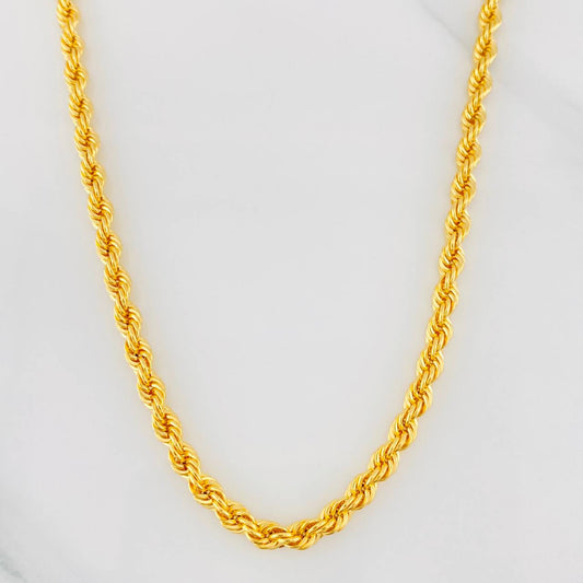 Cadena Lazo 14.8g / 24 in / 4.14mm Oro Amarillo 18K