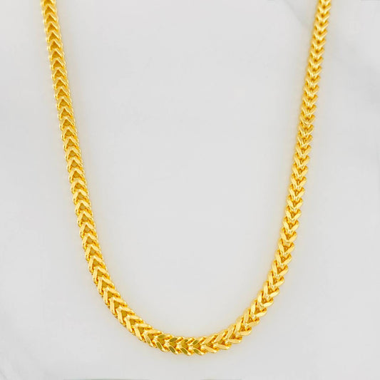 Cadena Franco 21.5g / 24 in / 3.88mm Oro Amarillo 18K