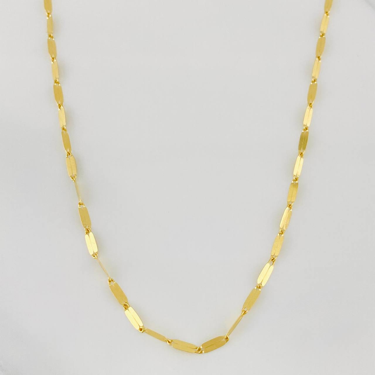 Mirror Flower Chain 2.1g / 18 in / 2.14mm Yellow Gold 18K