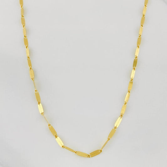 Mirror Flower Chain 2.2g / 18 in / 2.2mm Yellow Gold 18K