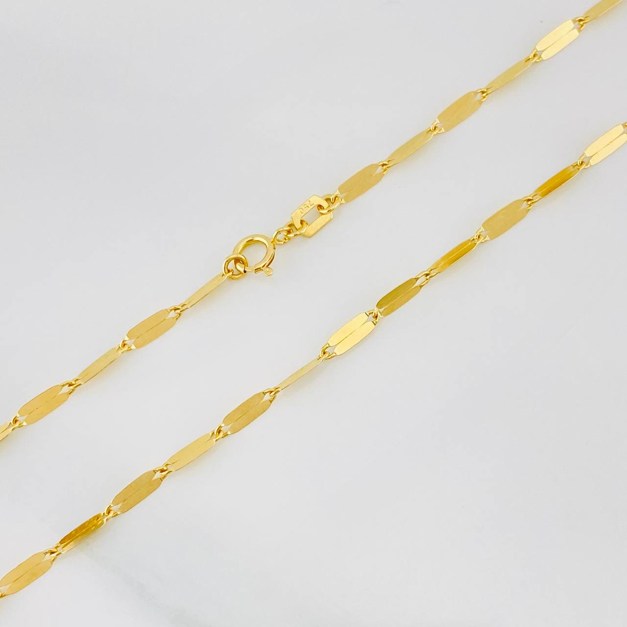 Cadena Flor Espejo 2.2g / 18 in / 2.2mm Oro Amarillo 18K