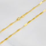 Cadena Flor Espejo 2.2g / 18 in / 2.2mm Oro Amarillo 18K