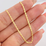 Flat Mariner Chain 2.45g / 18 in / 1.57mm Yellow Gold 18K