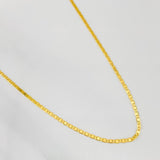 Flat Mariner Chain 2.45g / 18 in / 1.57mm Yellow Gold 18K