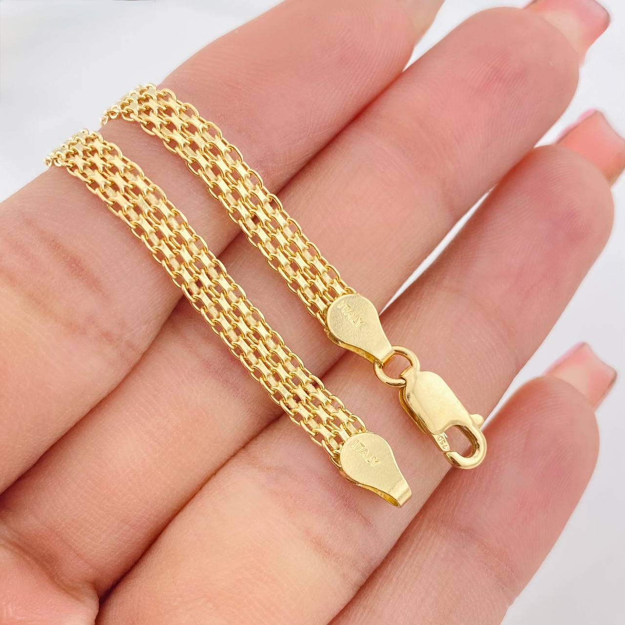 Pulso Chino 8.45g / 7 3/4 in / 6.29mm Oro Amarillo 18K