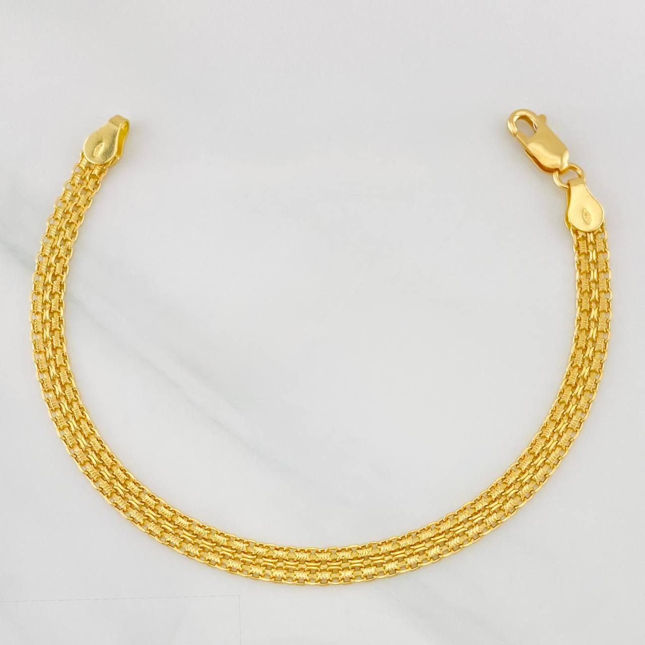 Bismark Bracelet 5.4g / 7 in / 4.68mm Yellow Gold 18K