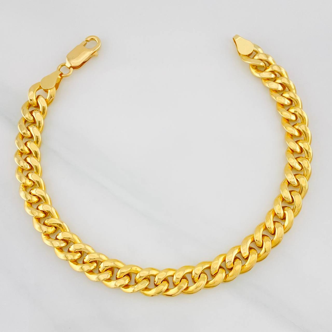 Pulso Cubano 6.6g / 7 3/4 in / 7.52mm Oro Amarillo 18K