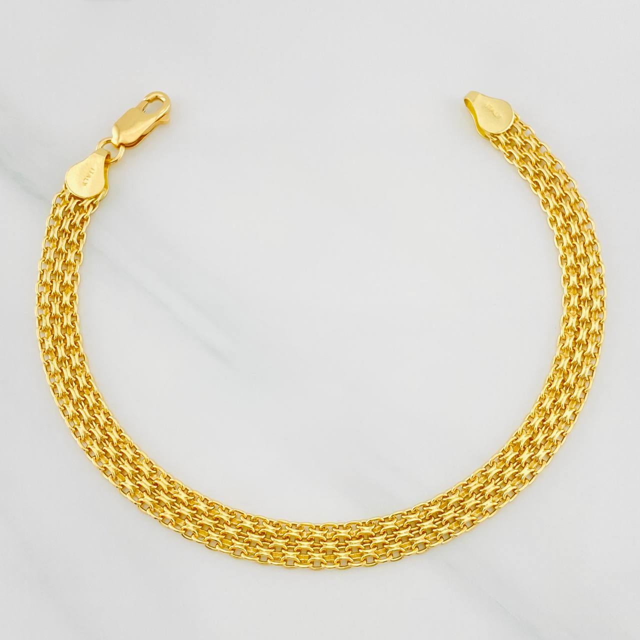 Pulso Chino 8.45g / 7 3/4 in / 6.29mm Oro Amarillo 18K