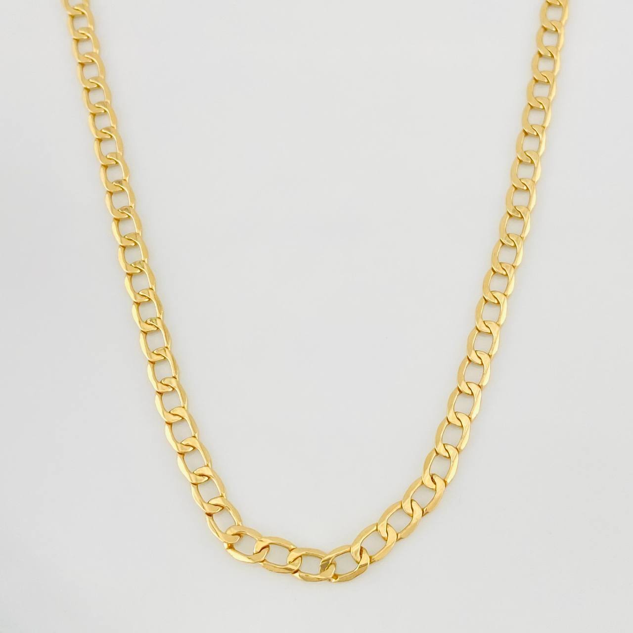 Cadena Cubana 4.8g / 18 in / 3.5mm Oro Amarillo 18K