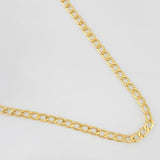 Cadena Cubana 4.8g / 18 in / 3.5mm Oro Amarillo 18K