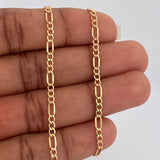 Cadena Figaro 1.7gr / 18 in / 2.66mm Oro Amarillo +1 18K &