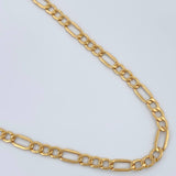 Cadena Figaro 5.5gr / 23 3/4 in / 3.38mm Oro Amarillo +1 18K &