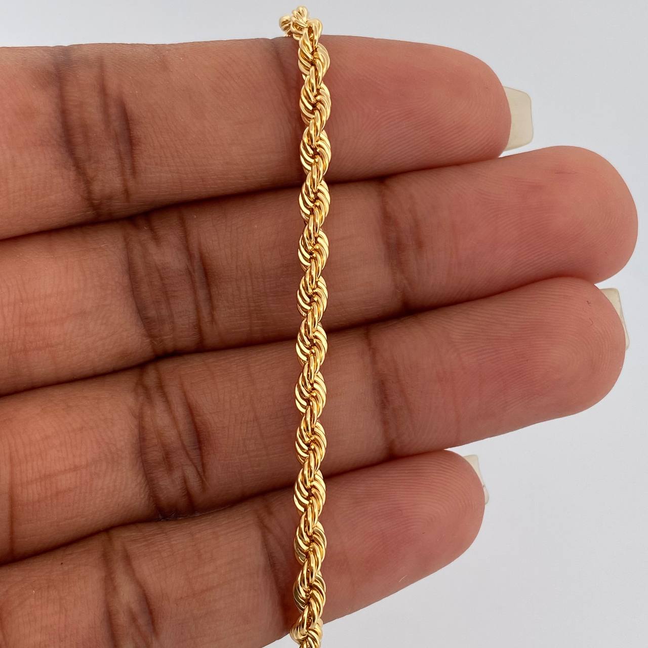 Pulso Lazo 2.8gr / 7 1/4 in / 3.11mm Oro Amarillo +3 18K &