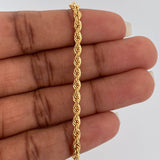 Pulso Lazo 2.8gr / 7 1/4 in / 3.11mm Oro Amarillo +3 18K &