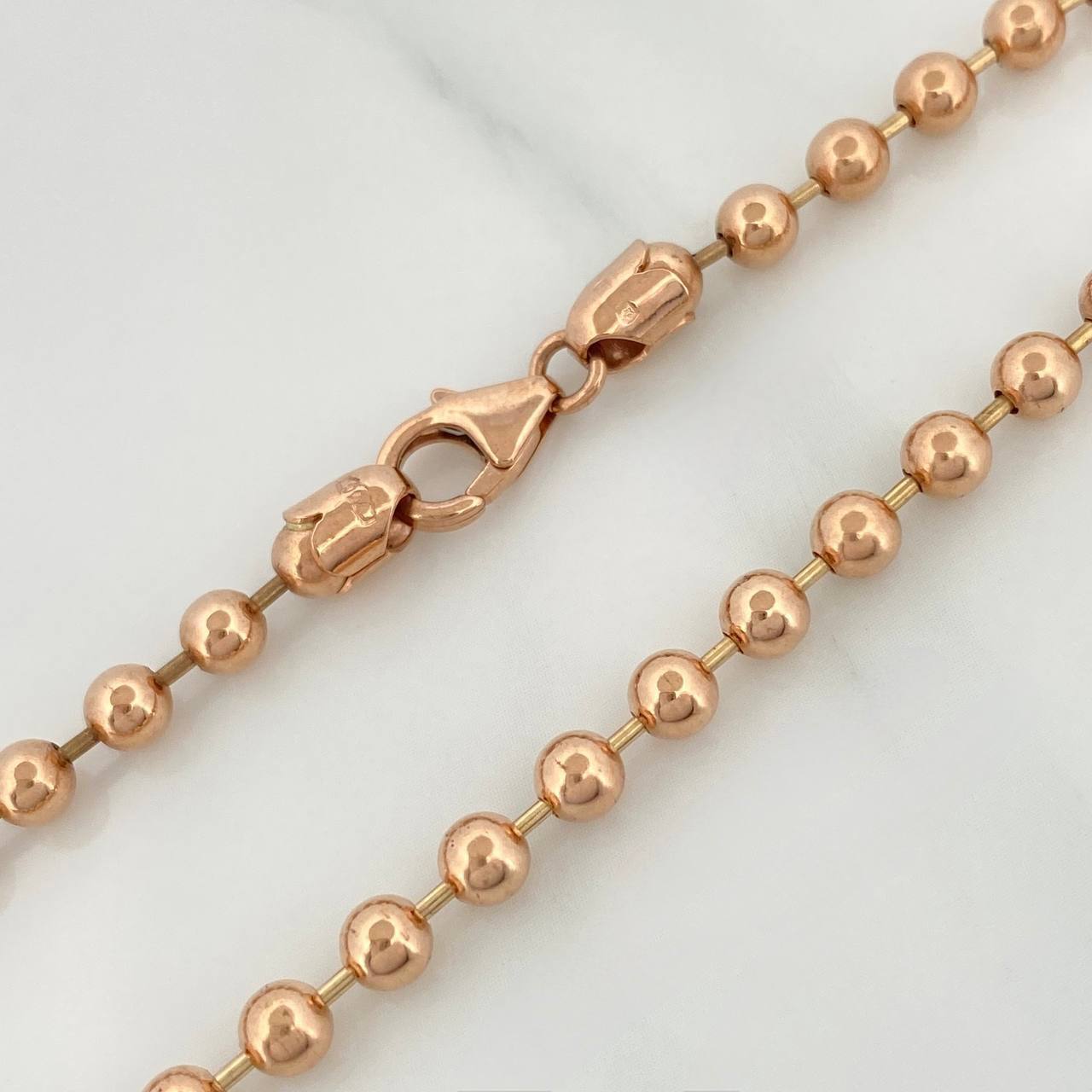 Cadena Militar 31.8 g / 28 in / 3.65 mm Oro Rosa 18K