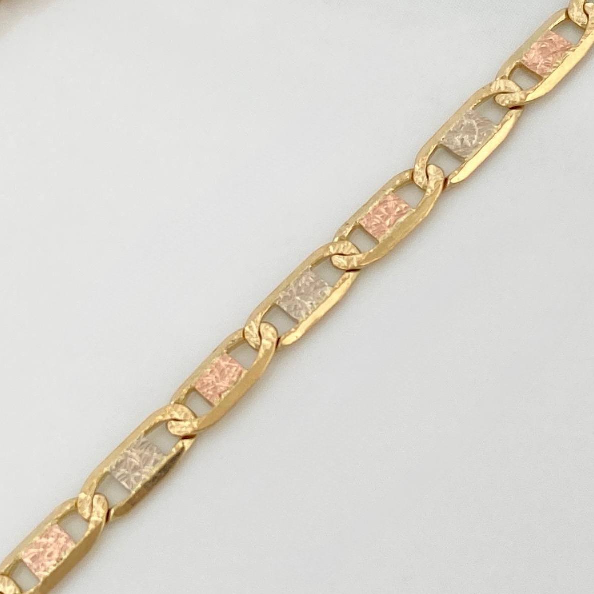 Flat Mariner Chain 13 g / 24 in / 3.05 mm 18K Three Golds