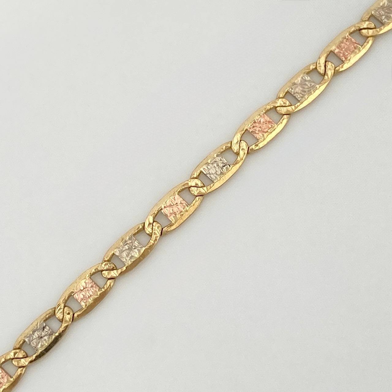 Tobillera Escalera Plana 3.1 g / 10 in / 1.6 mm Tres Oros 18K