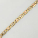 Tobillera Escalera Plana 3.1 g / 10 in / 1.6 mm Tres Oros 18K