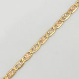 Flat Mariner Chain 6 g / 19 3/4 in / 2 mm 18K Three Golds