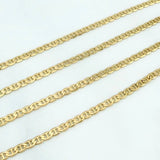 Flat Mariner Chain 3.2 g / 17 3/4 in / 1.5 mm 18K Yellow Gold