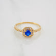 Circular Halo Ring 1.75 g / Size 6 3/4 Yellow Gold 18K