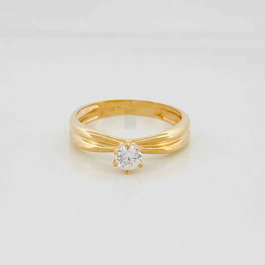 Anillo Solitario 2.15 g / T7 Oro Amarillo 18K