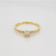 Anillo Solitario Churumbela 2 g / T6 3/4 Oro Amarillo 18K