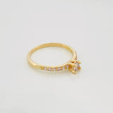 Anillo Solitario Churumbela 2 g / T6 3/4 Oro Amarillo 18K