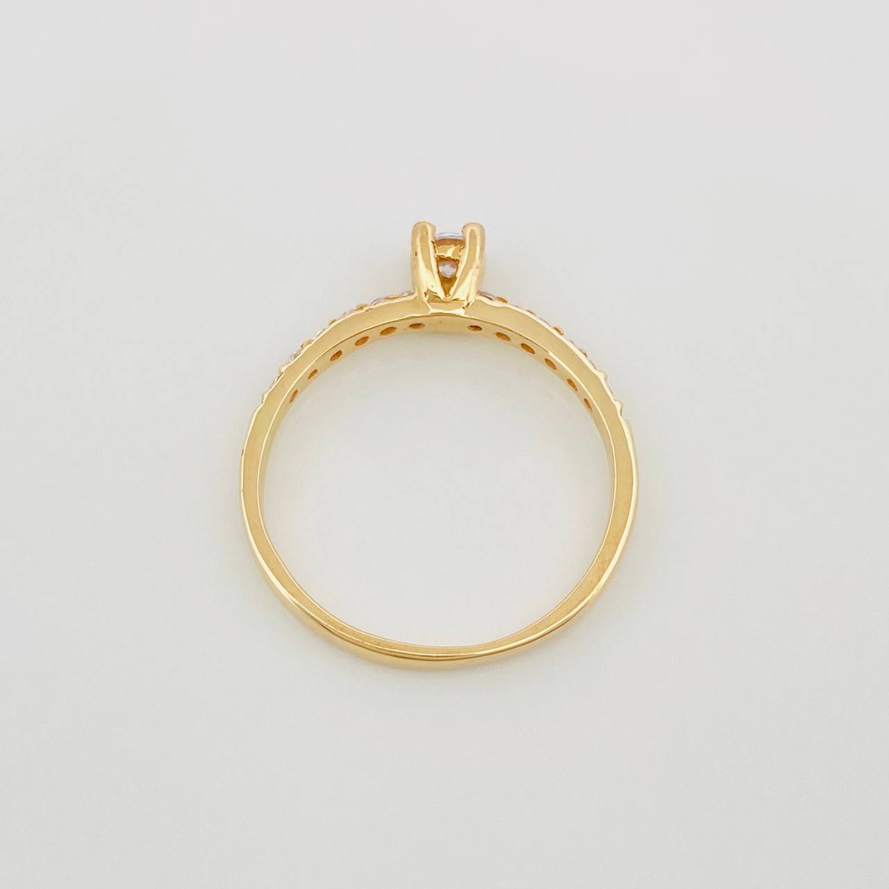 Anillo Solitario Churumbela 2 g / T6 3/4 Oro Amarillo 18K