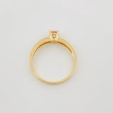 Anillo Solitario Churumbela 2.4 g / T7 1/4 Oro Amarillo 18K