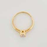 Anillo Solitario Churumbela 2.1 g / T6 3/4 Oro Amarillo 18K