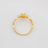 Flower Ring 1.75 g / Size 6 3/4 Yellow Gold 18K