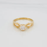 Anillo Solitario Flechas 2.6 g / T6 1/2 Oro Amarillo 18K