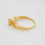 Anillo Solitario Flechas 2.6 g / T6 1/2 Oro Amarillo 18K