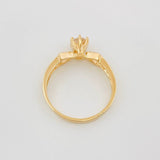 Anillo Solitario Flechas 2.5 g / T6 Oro Amarillo 18K