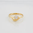 Anillo Solitario Ola 1.9 g / T7 Oro Amarillo 18K