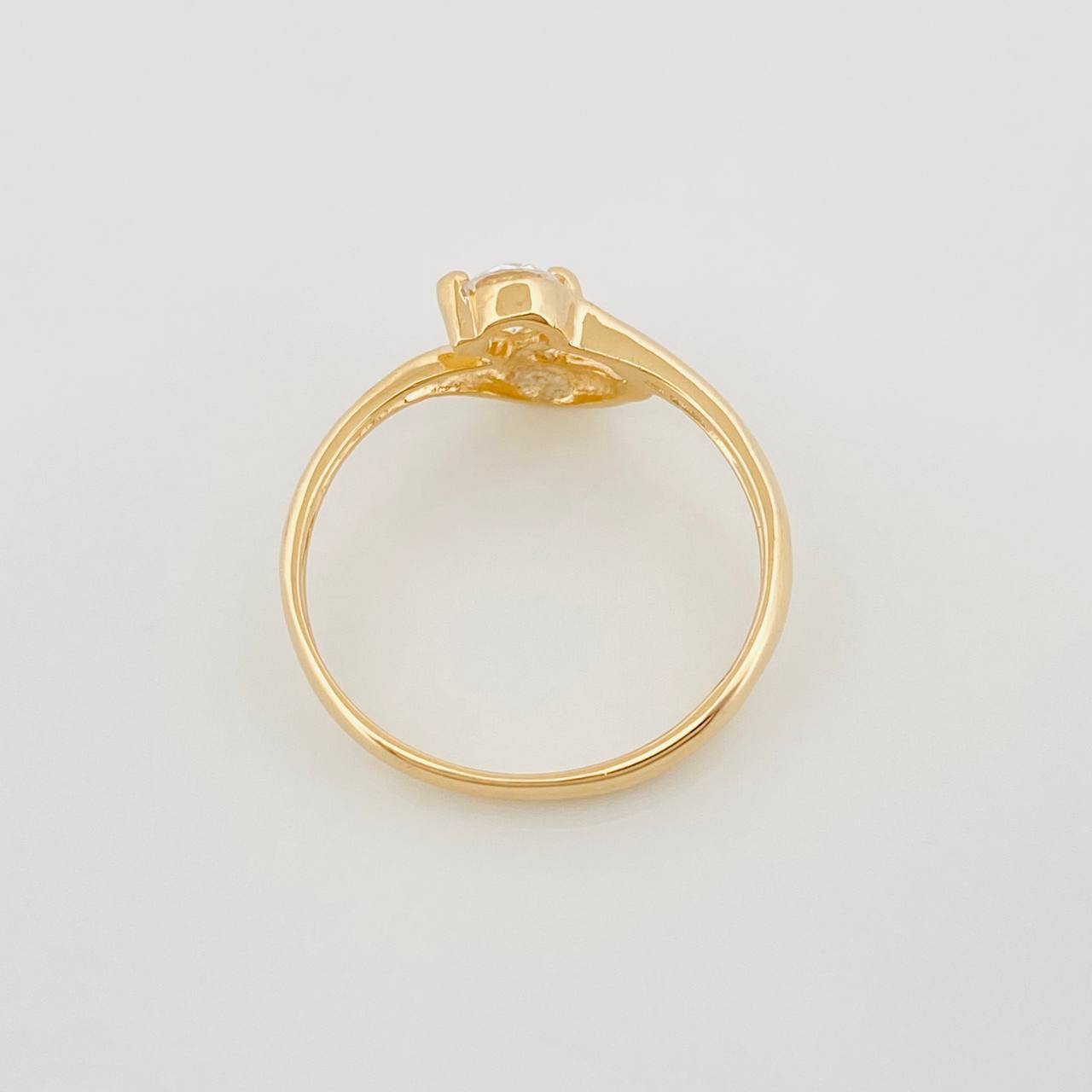 Anillo Solitario Ola 1.9 g / T7 Oro Amarillo 18K