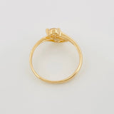 Anillo Solitario Ola 1.9 g / T7 Oro Amarillo 18K