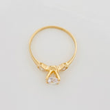 Anillo Solitario Trio 1.4 g / T5 3/4 Oro Amarillo 18K