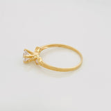 Anillo Solitario Trio 1.4 g / T5 3/4 Oro Amarillo 18K