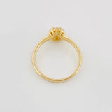Anillo Solitario Flor 2.65 g / T7 1/4 Oro Amarillo 18K