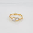 Infinity Ring 1.8 g / Size 5 3/4 Two-Tone Yellow and White Gold 18K