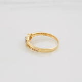 Infinity Ring 1.8 g / Size 5 3/4 Two-Tone Yellow and White Gold 18K