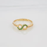 Anillo Infinito 1.75 g / T6 3/4 Oro Amarillo 18K