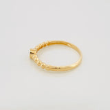 Anillo Solitario Bisel Esfera 1.8 g / T7 Oro Amarillo 18K