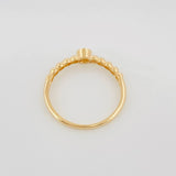 Anillo Solitario Bisel Esfera 1.8 g / T7 Oro Amarillo 18K