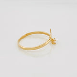 Star Ring 1.45 g / Size 7 1/4 Yellow Gold 18K