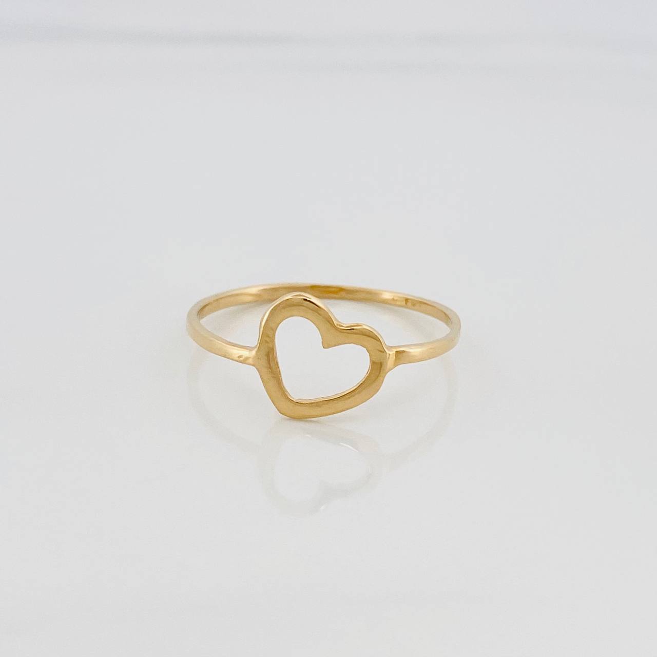 Heart Ring 0.85 g / T7 Yellow Gold 18K